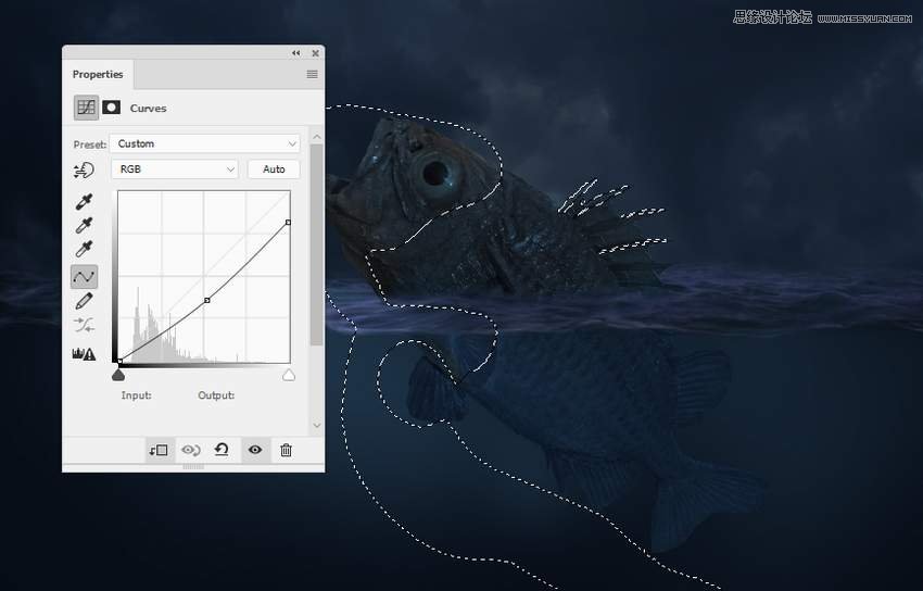 創(chuàng)意合成:用PS合成吞月的魚怪作品