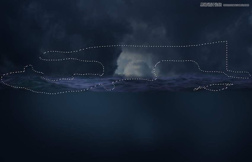 創(chuàng)意合成:用PS合成吞月的魚(yú)怪作品