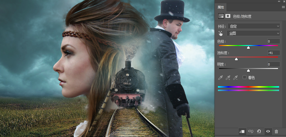 創意合成:用PS合成創意的二次曝光海報