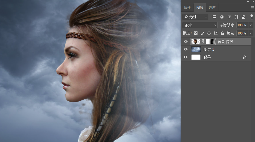 創意合成:用PS合成創意的二次曝光海報