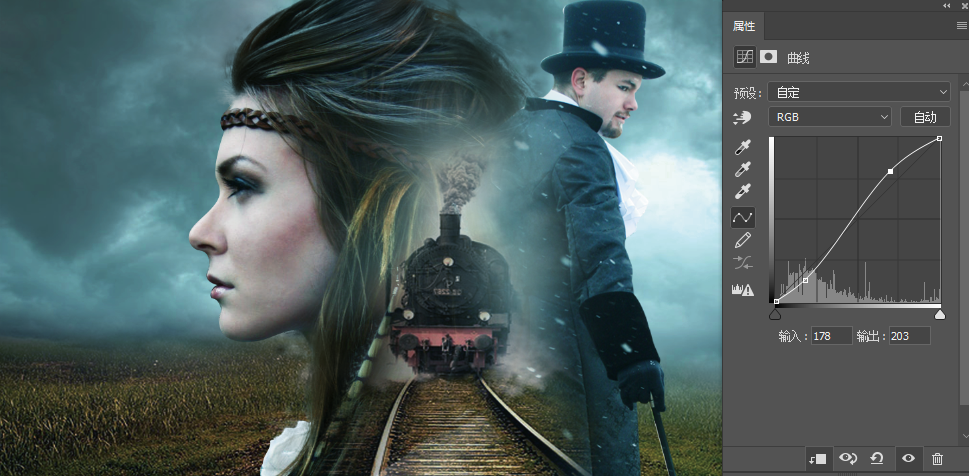 創意合成:用PS合成創意的二次曝光海報