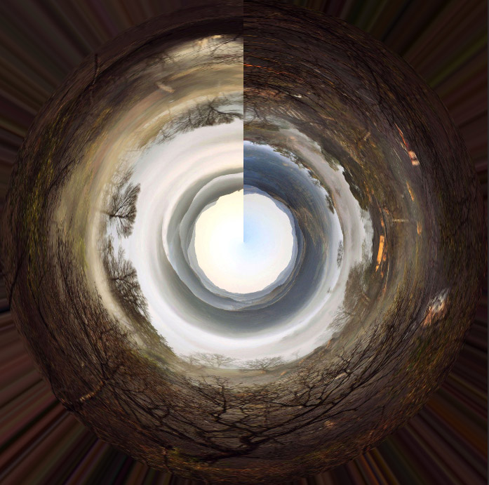 海報合成:用PS合成極坐標風格的全景圖